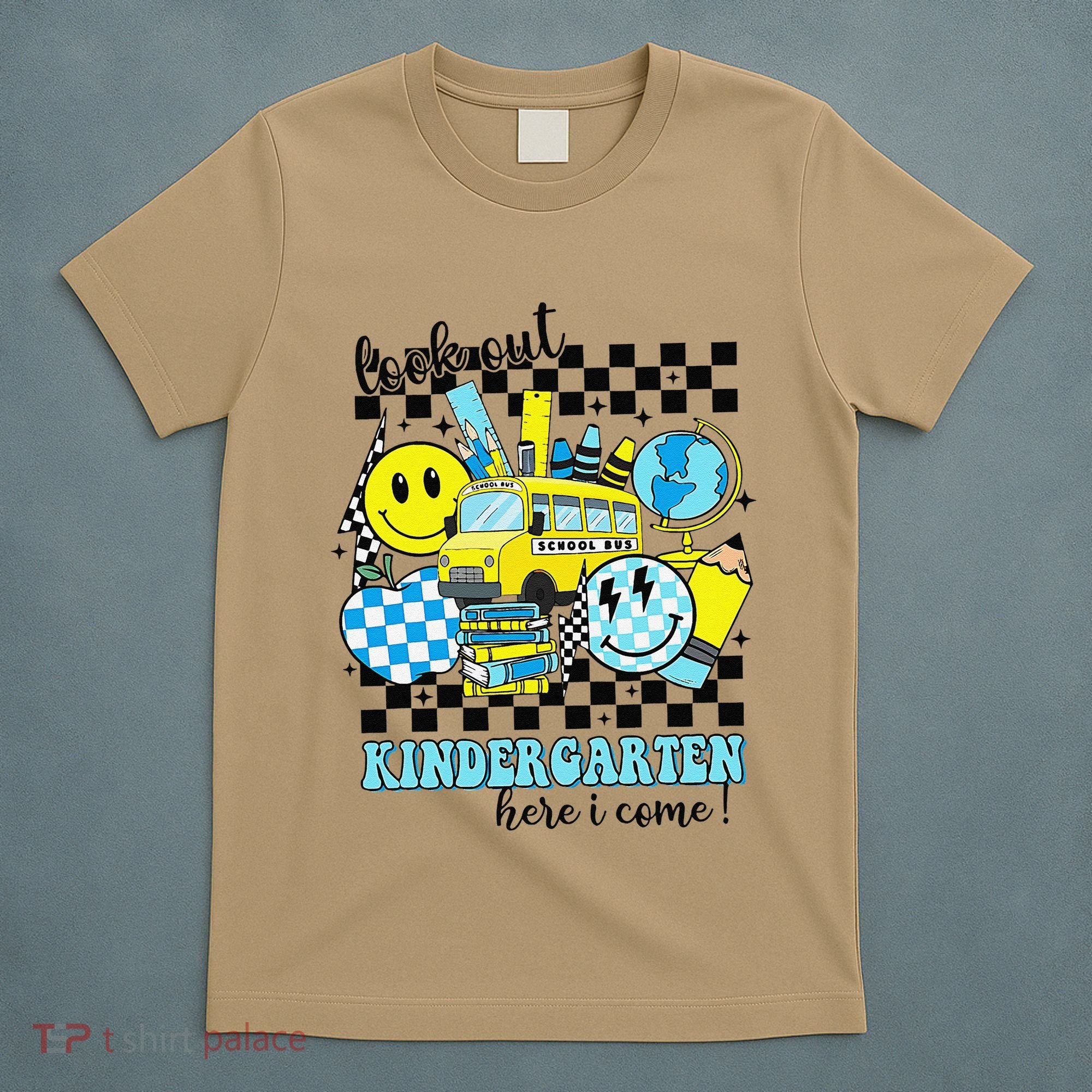 Look Out Kindergarten Here I Come Back To School Gift T-Shirt
