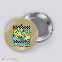 Look Out Kindergarten Here I Come Back To School Gift Button thumb 0