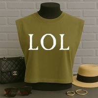 LOL Laugh Out Loud Garment-Dyed Women's Muscle Tee thumb 3