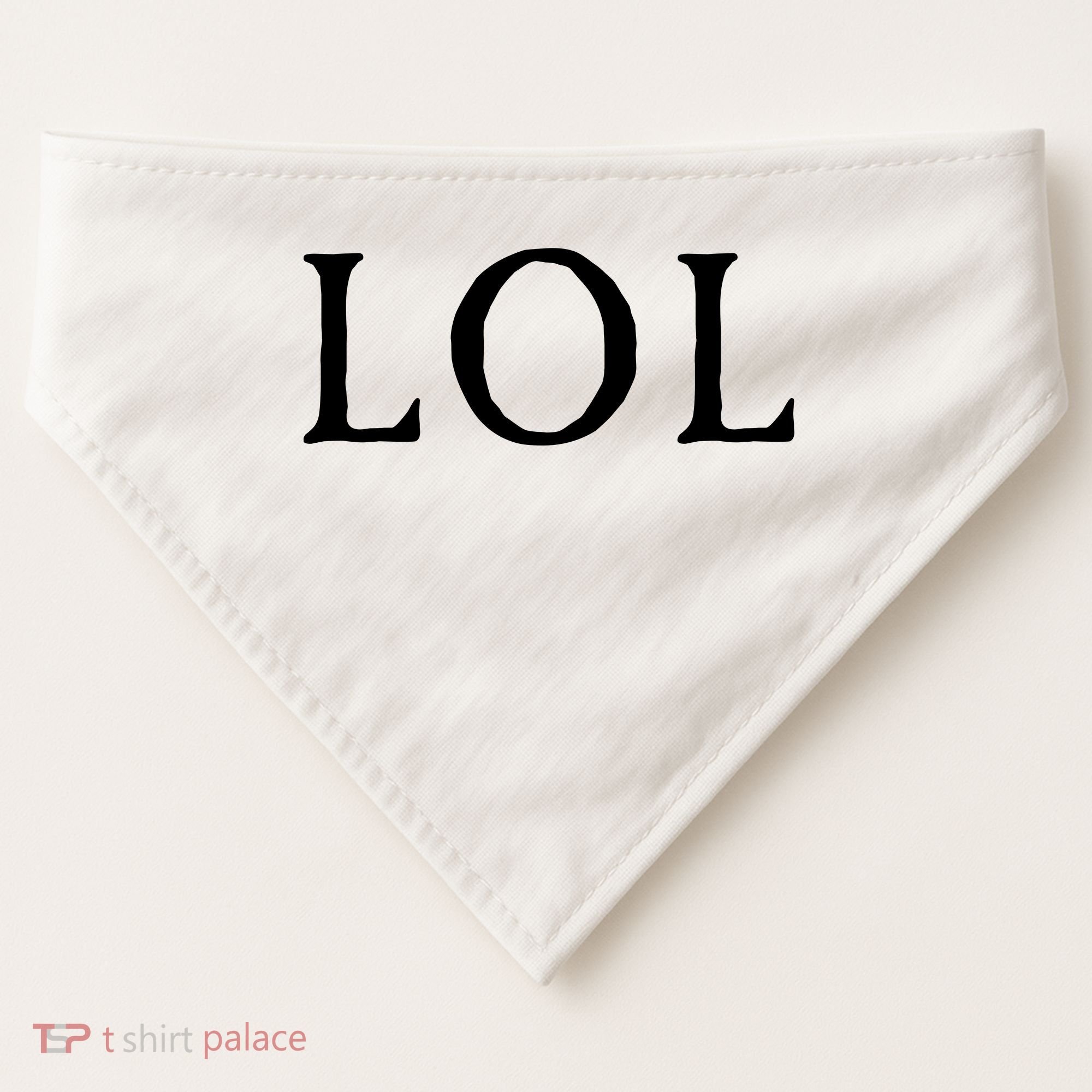 LOL Laugh Out Loud USA-Made Doggie Bandana