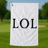 LOL Laugh Out Loud Golf Towel thumb 1