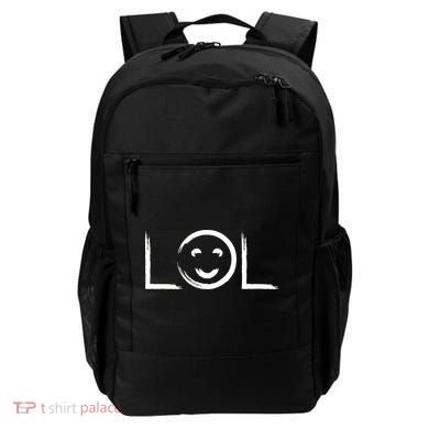 LOL Smiley Face Emoji Backpack
