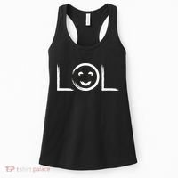 LOL Smiley Face Emoji Women's Tank Top thumb 0
