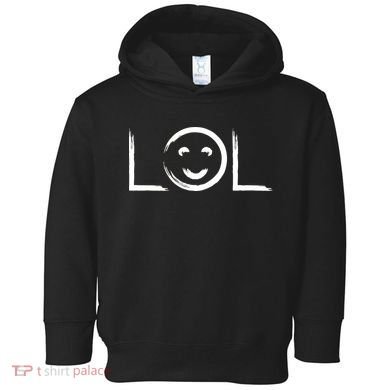 LOL Smiley Face Emoji Toddler Hoodie