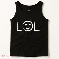 LOL Smiley Face Emoji Tank Top thumb 2