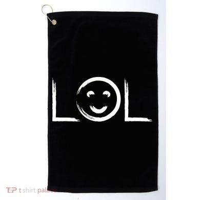 LOL Smiley Face Emoji Golf Towel