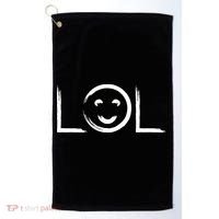 LOL Smiley Face Emoji Golf Towel thumb 0