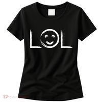 LOL Smiley Face Emoji Women's T-Shirt thumb 0