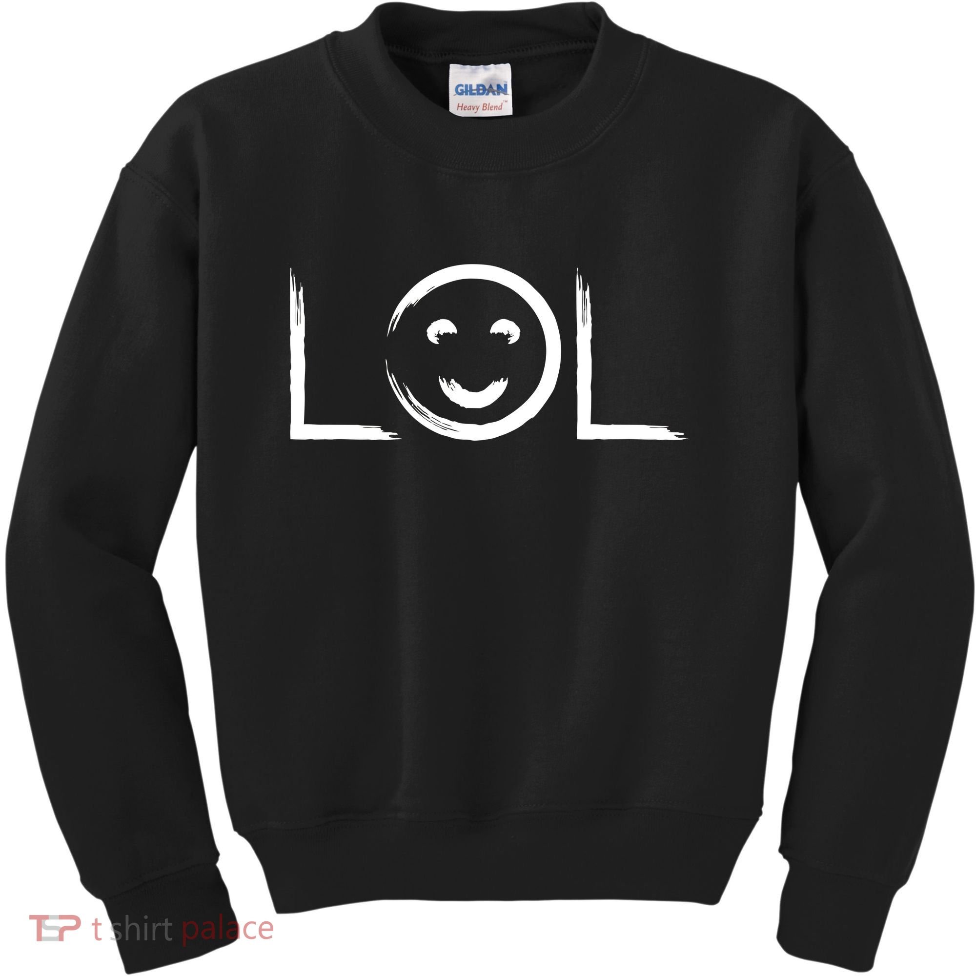 LOL Smiley Face Emoji Kids Sweatshirt