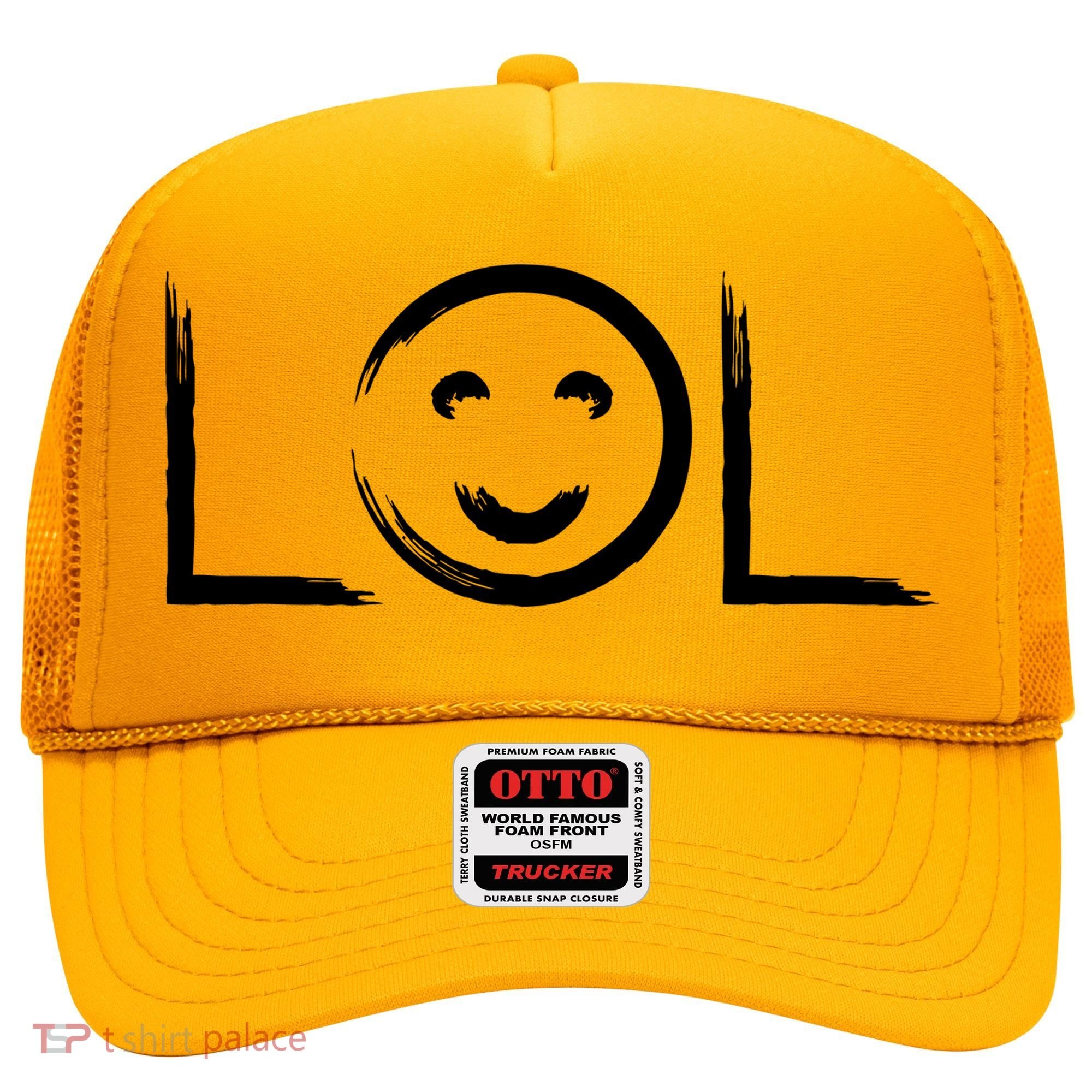 LOL Smiley Face Emoji Hat