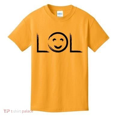 LOL Smiley Face Emoji Kids T-Shirt
