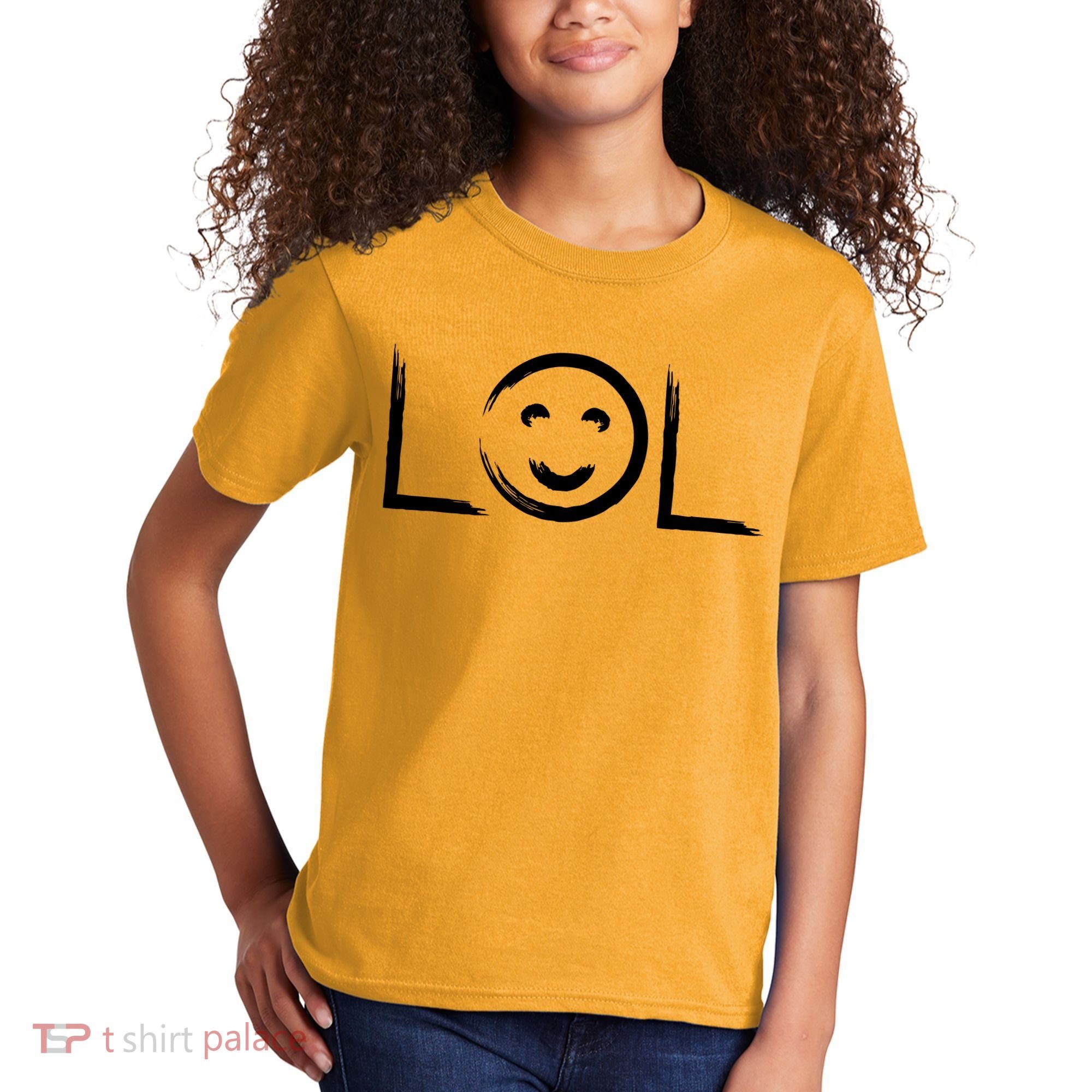 LOL Smiley Face Emoji Kids T-Shirt