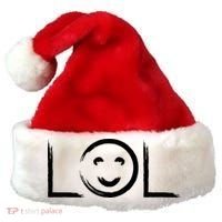 LOL Smiley Face Emoji Santa Hat thumb 0
