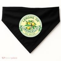 Lemons Or Limoncello You Decide. Optimist Pessimist USA-Made Doggie Bandana thumb 0