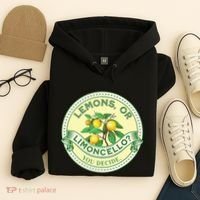 Lemons Or Limoncello You Decide. Optimist Pessimist Hoodie thumb 4