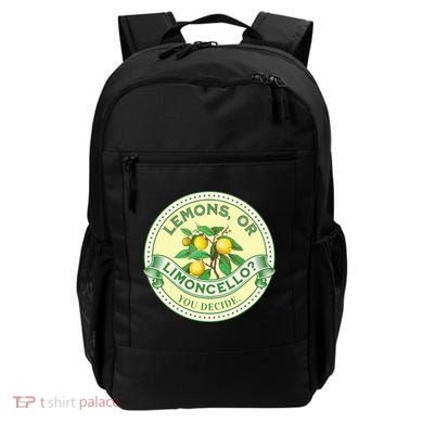 Lemons Or Limoncello You Decide. Optimist Pessimist Backpack