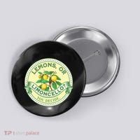 Lemons Or Limoncello You Decide. Optimist Pessimist Button thumb 0