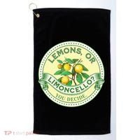 Lemons Or Limoncello You Decide. Optimist Pessimist Golf Towel thumb 0