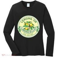 Lemons Or Limoncello You Decide. Optimist Pessimist Women's Long Sleeve Shirt thumb 0