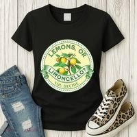 Lemons Or Limoncello You Decide. Optimist Pessimist Women's T-Shirt thumb 3