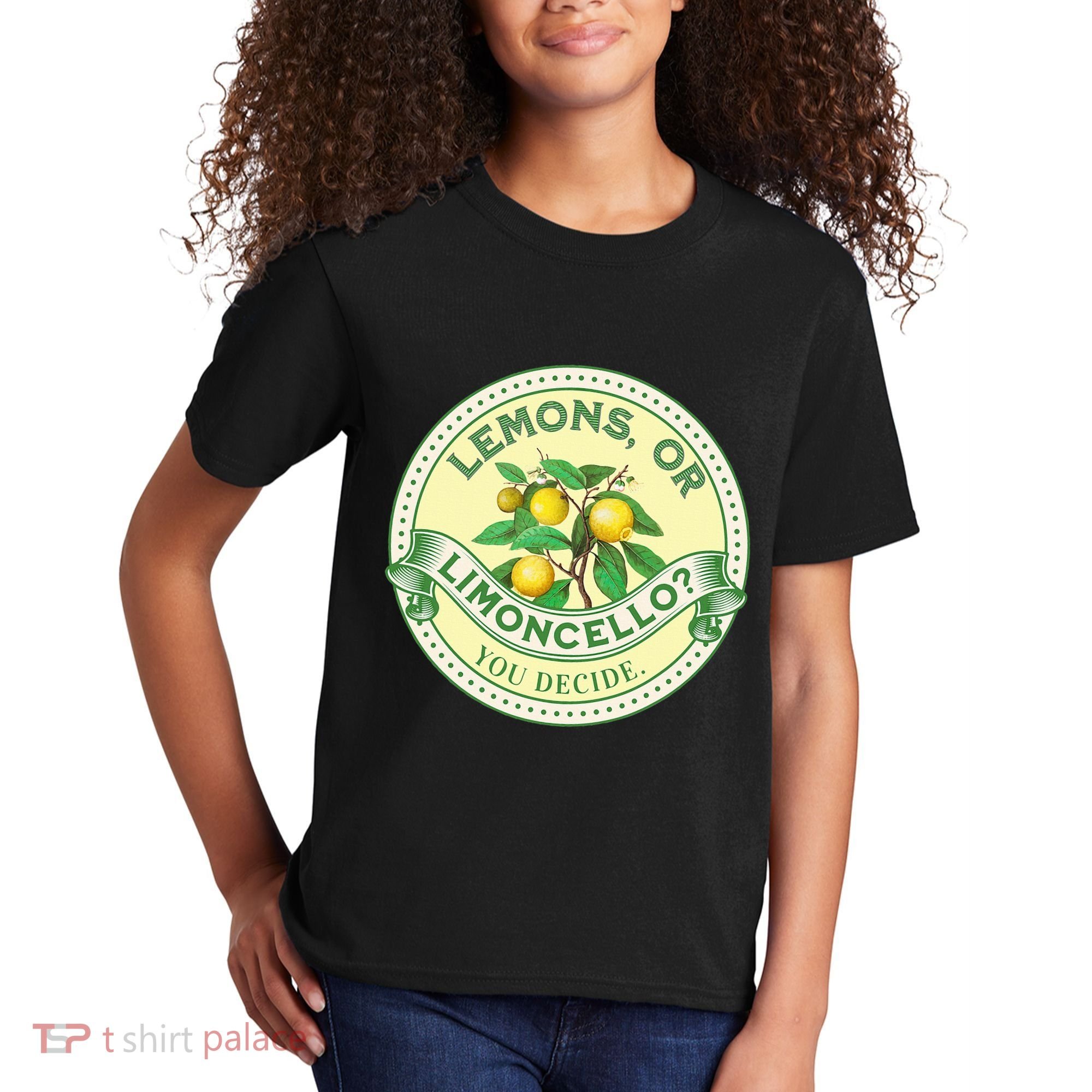 Lemons Or Limoncello You Decide. Optimist Pessimist Kids T-Shirt