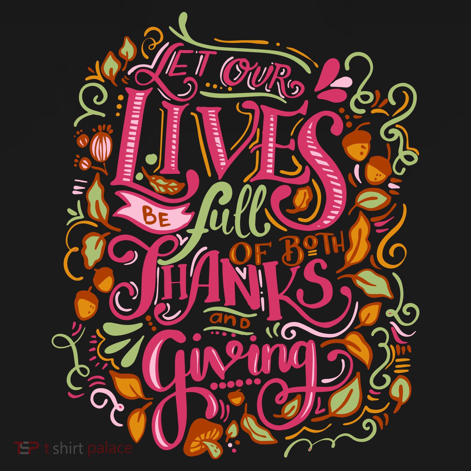 Let Our Lives Be Full Of Both Thanks And Giving Coaster