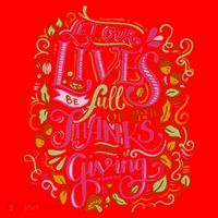 Let Our Lives Be Full Of Both Thanks And Giving Santa Hat thumb 1