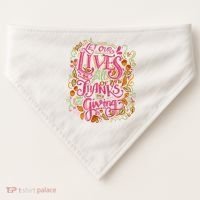 Let Our Lives Be Full Of Both Thanks And Giving USA-Made Doggie Bandana thumb 0