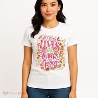 Let Our Lives Be Full Of Both Thanks And Giving Women's T-Shirt thumb 4