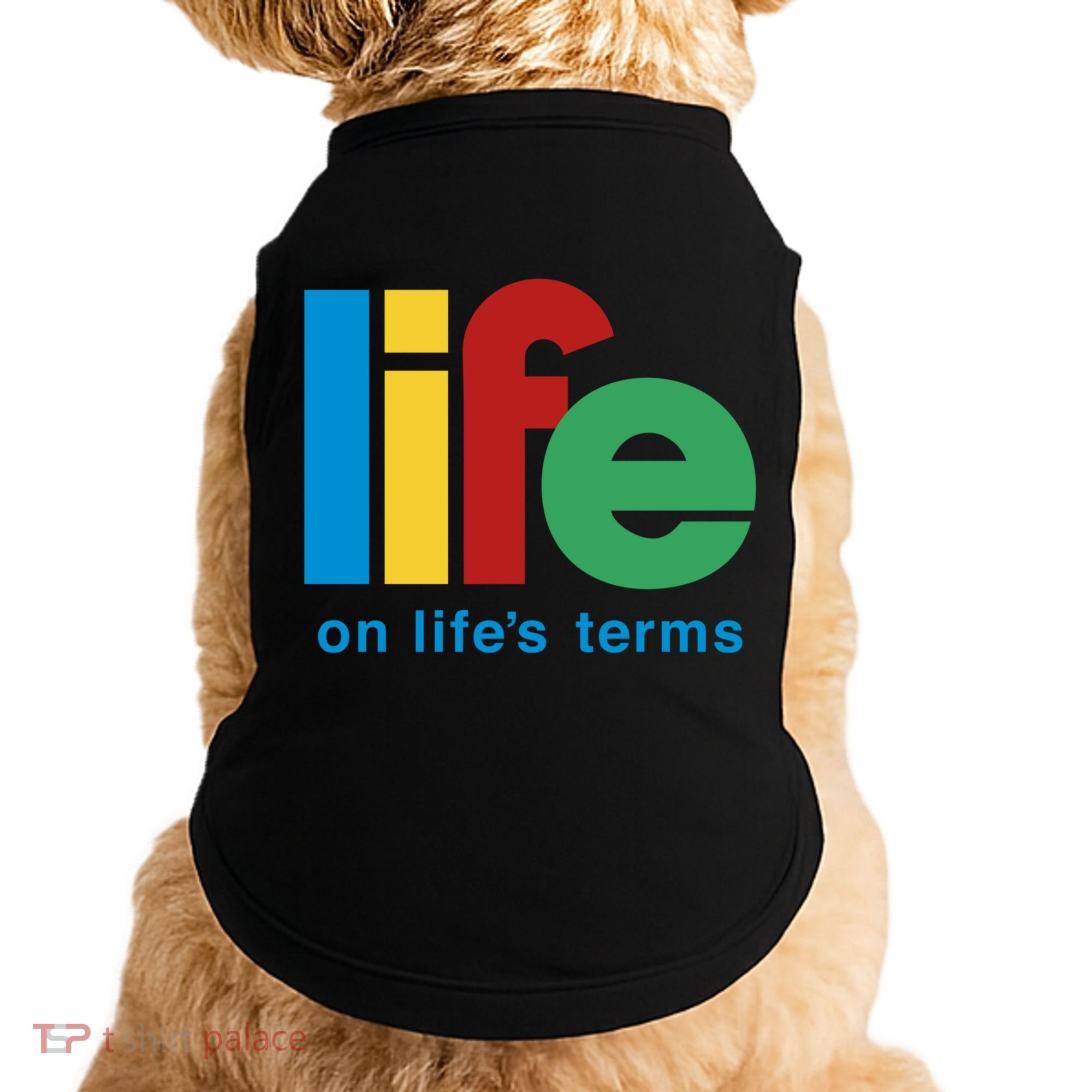 Life On Life's Terms Sobriety Recovery Funny Aa Na Gift Doggie Tank