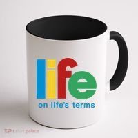 Life On Life's Terms Sobriety Recovery Funny Aa Na Gift Coffee Mug thumb 1