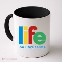 Life On Life's Terms Sobriety Recovery Funny Aa Na Gift Coffee Mug thumb 0