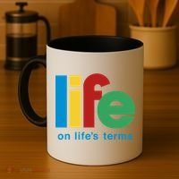 Life On Life's Terms Sobriety Recovery Funny Aa Na Gift Coffee Mug thumb 4