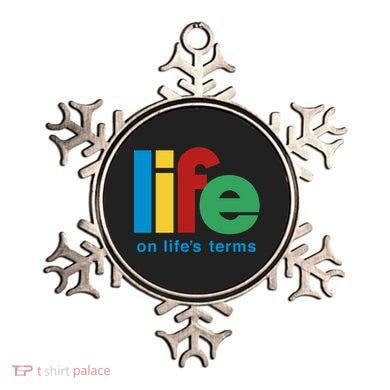Life On Life's Terms Sobriety Recovery Funny Aa Na Gift Ornament
