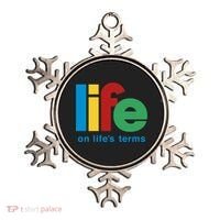 Life On Life's Terms Sobriety Recovery Funny Aa Na Gift Ornament thumb 0