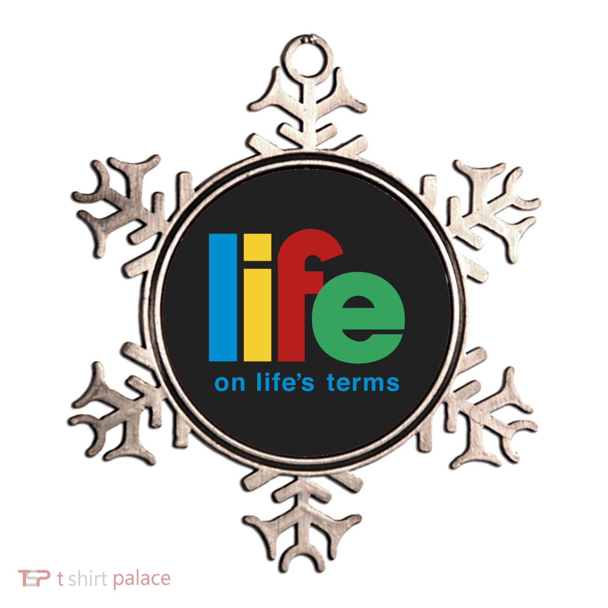 Life On Life's Terms Sobriety Recovery Funny Aa Na Gift Ornament