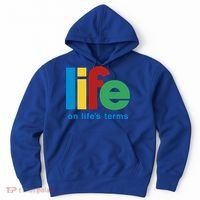 Life On Life's Terms Sobriety Recovery Funny Aa Na Gift Hoodie thumb 0
