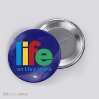 Life On Life's Terms Sobriety Recovery Funny Aa Na Gift Button thumb 0