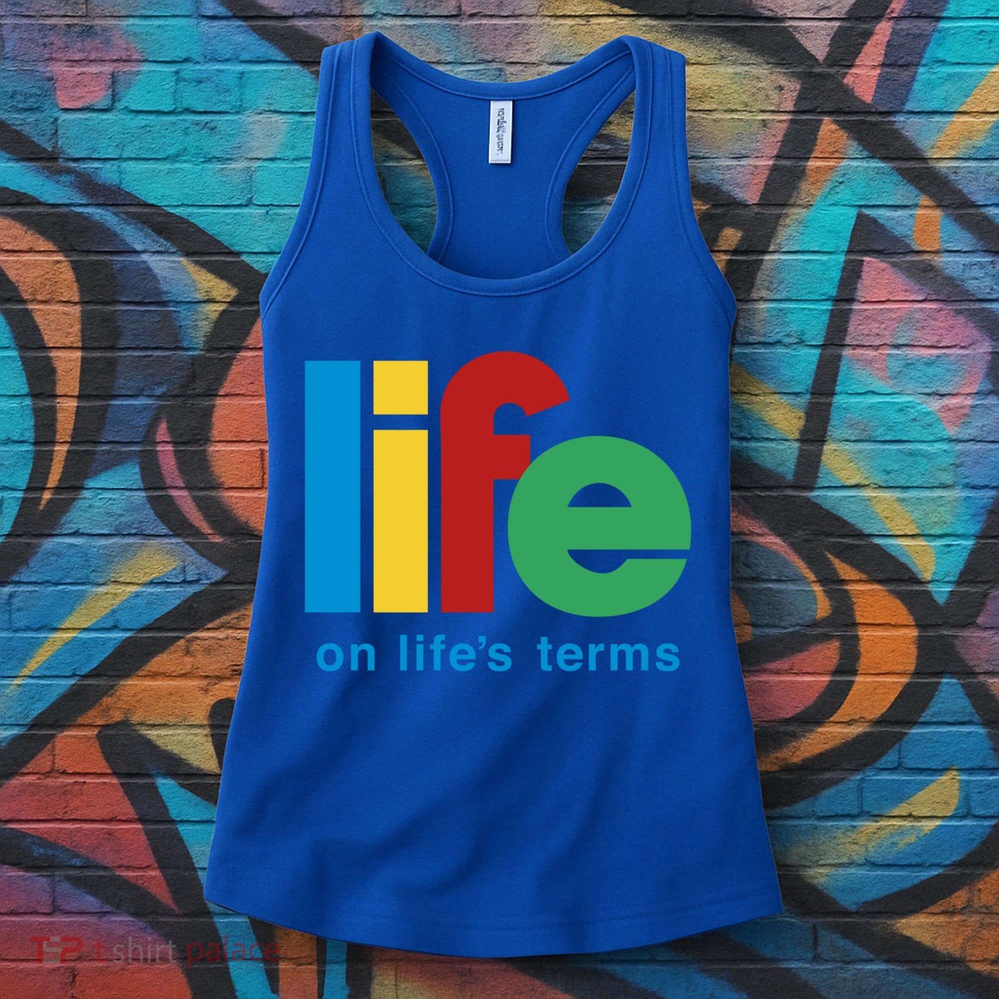Life On Life's Terms Sobriety Recovery Funny Aa Na Gift Women's Tank Top