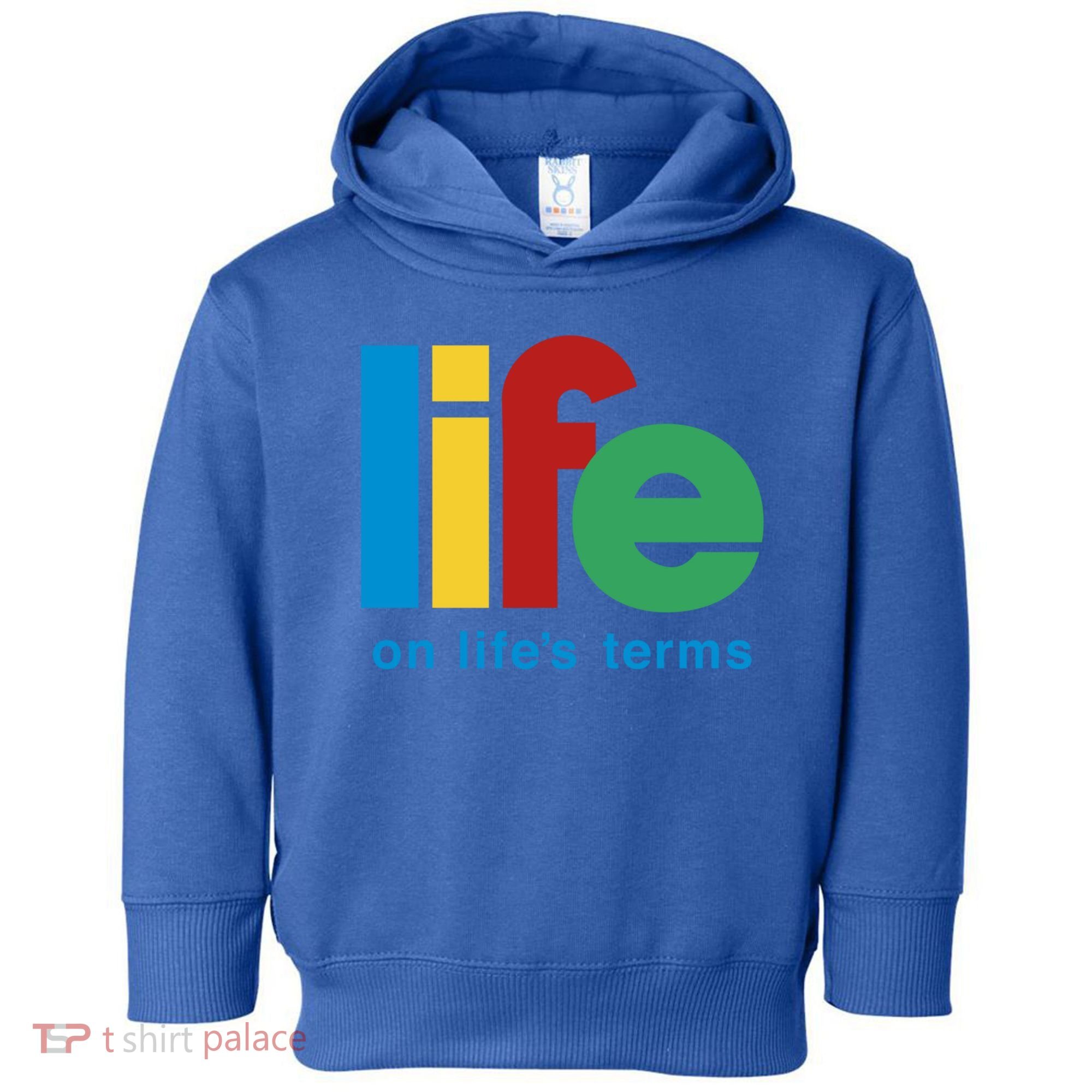 Life On Life's Terms Sobriety Recovery Funny Aa Na Gift Toddler Hoodie