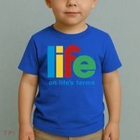 Life On Life's Terms Sobriety Recovery Funny Aa Na Gift Toddler T-Shirt thumb 2