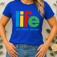 Life On Life's Terms Sobriety Recovery Funny Aa Na Gift Women's T-Shirt thumb 2