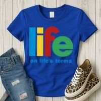 Life On Life's Terms Sobriety Recovery Funny Aa Na Gift Women's T-Shirt thumb 3