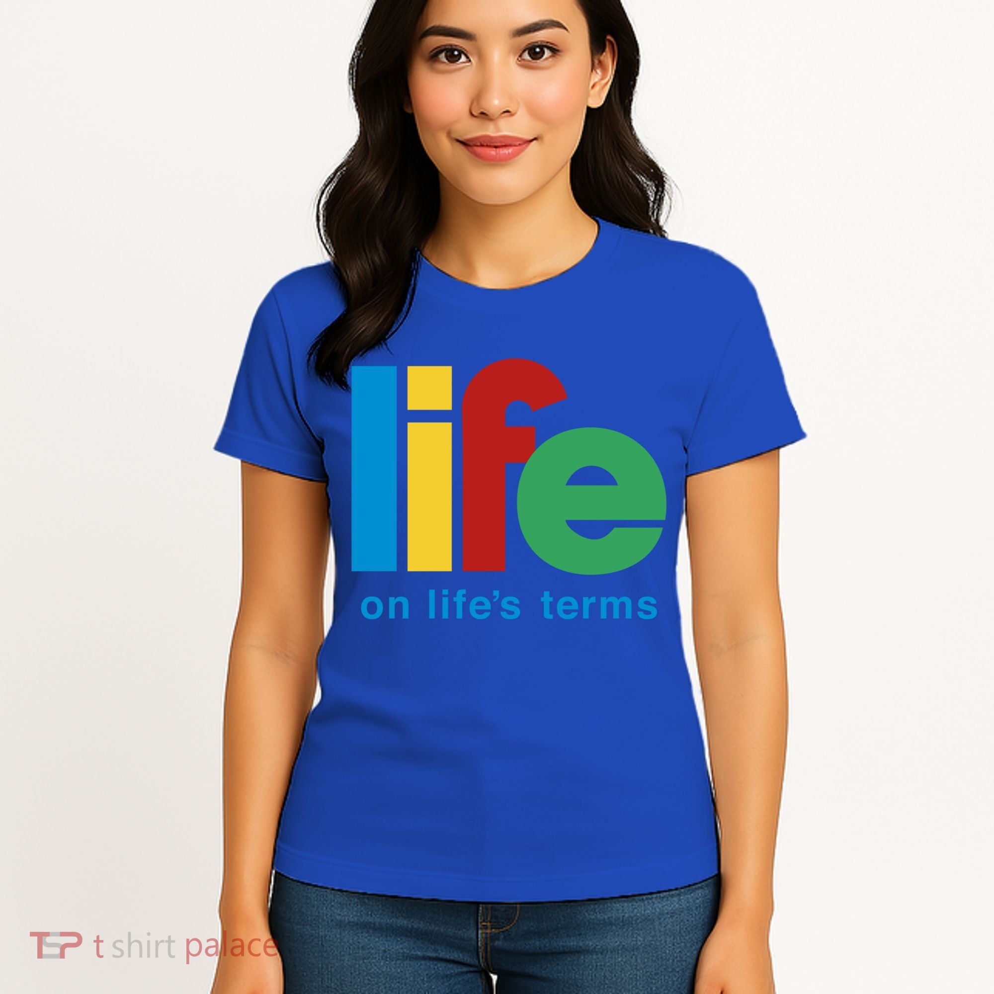 Life On Life's Terms Sobriety Recovery Funny Aa Na Gift Women's T-Shirt