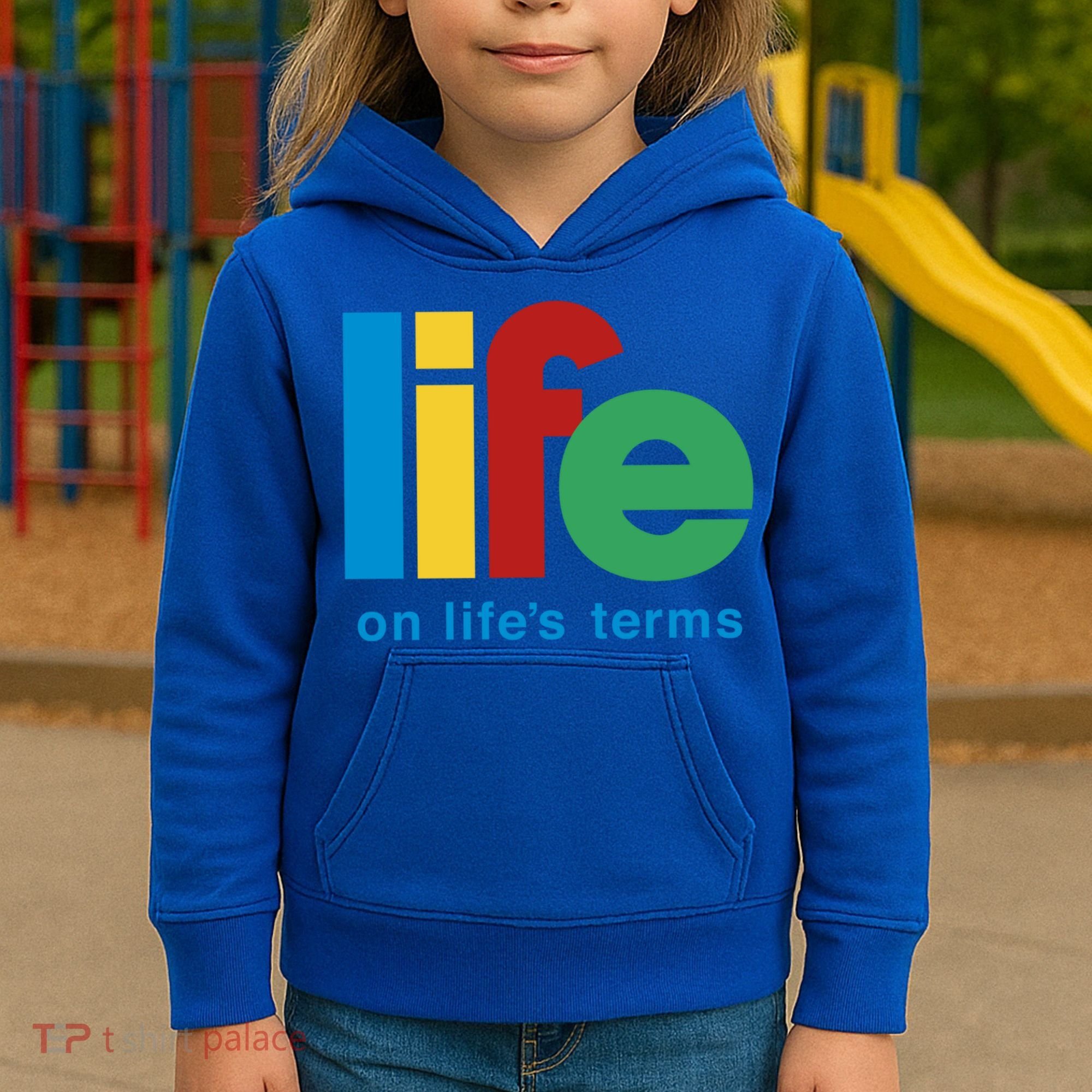 Life On Life's Terms Sobriety Recovery Funny Aa Na Gift Kids Hoodie