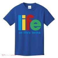 Life On Life's Terms Sobriety Recovery Funny Aa Na Gift Kids T-Shirt thumb 0