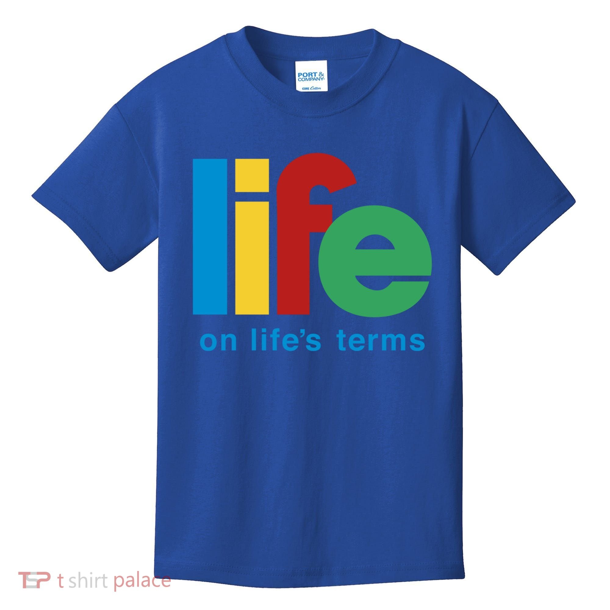 Life On Life's Terms Sobriety Recovery Funny Aa Na Gift Kids T-Shirt