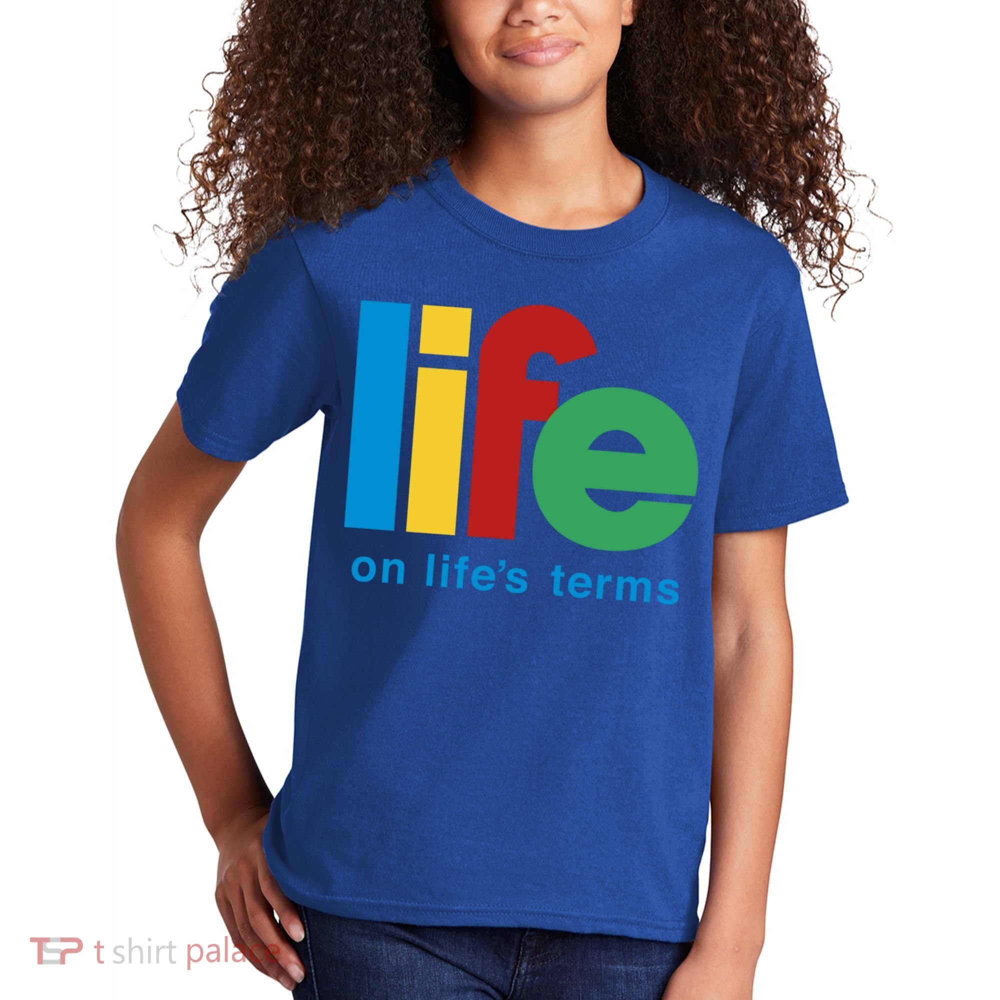 Life On Life's Terms Sobriety Recovery Funny Aa Na Gift Kids T-Shirt