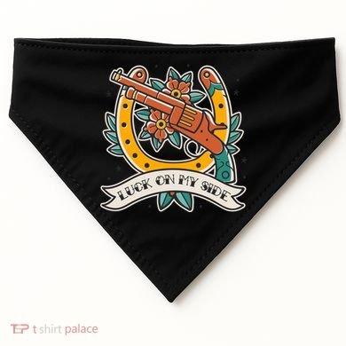 Luck On My Side Gun USA-Made Doggie Bandana