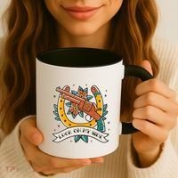 Luck On My Side Gun Coffee Mug thumb 3